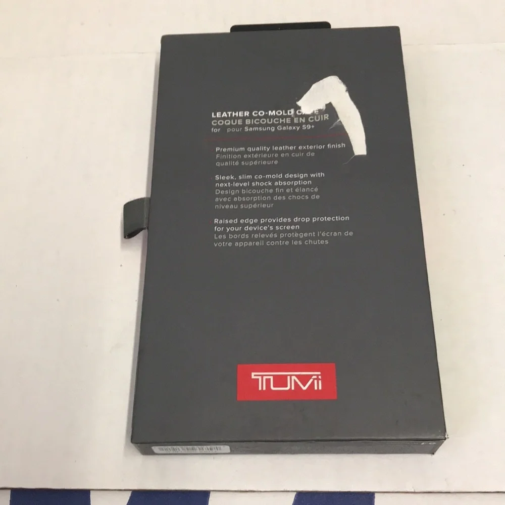 Tumi Black Leather Co Mold Case Samsung Galaxy S9+